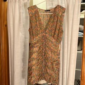 ZARA FLORAL MINI DRESS